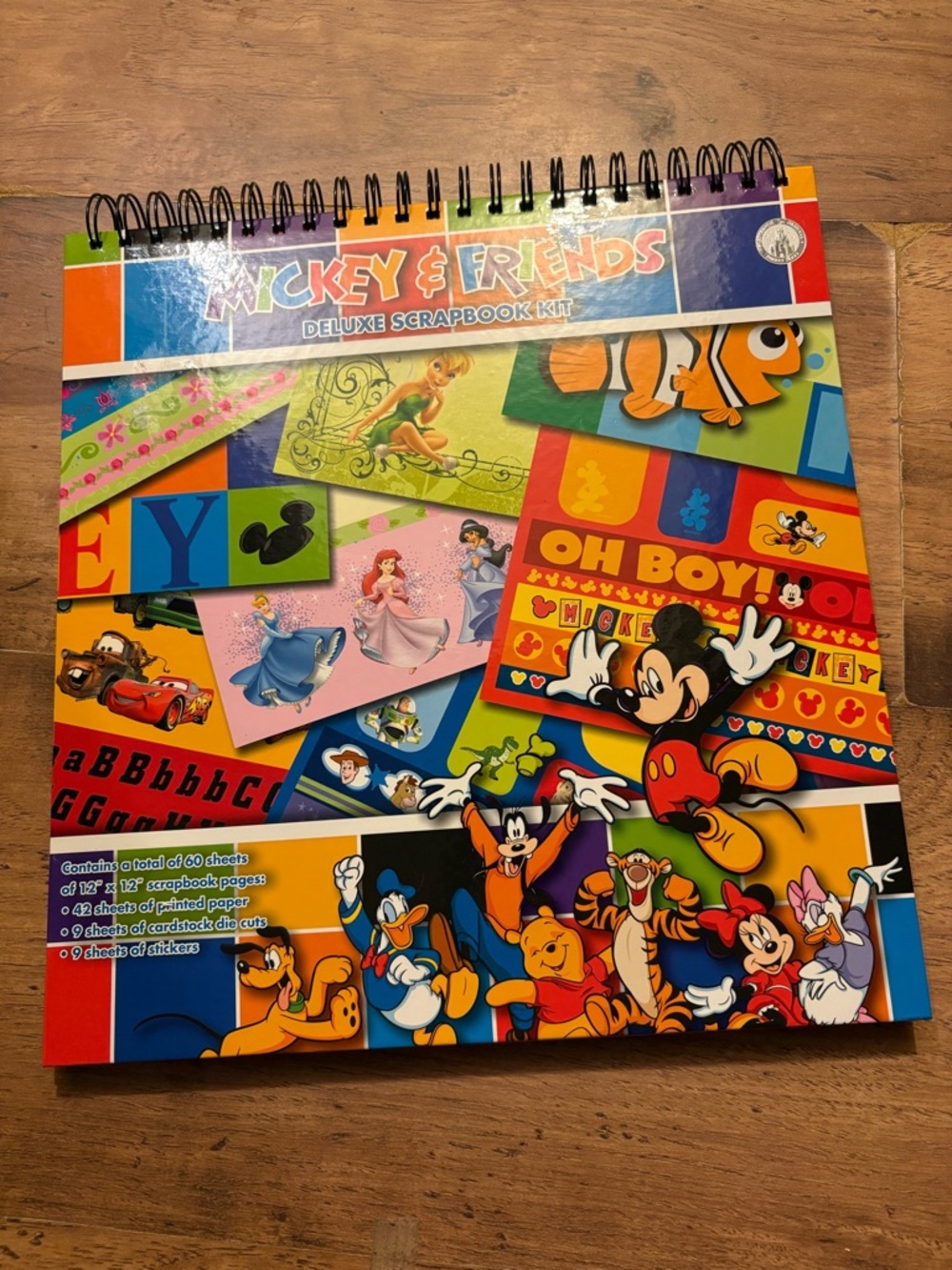 Disney Mickey & Friends Scrapbook Kit - Orange, Blue, Red, Yellow